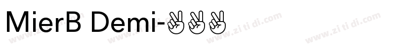 MierB Demi字体转换